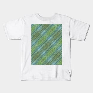 Green Veggie Skin Pattern Kids T-Shirt